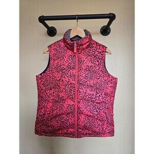 Land's End‎ coral and navy vest women's size small
